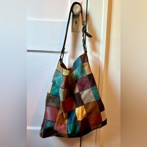 Vintage Lucky Brand Patchwork Purse